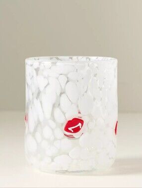 Anthropologie Mystic Halloween Icon Juice Glass Fangs
